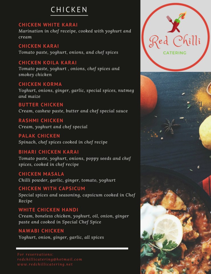 Red Chilli Menu with Different Photos 3