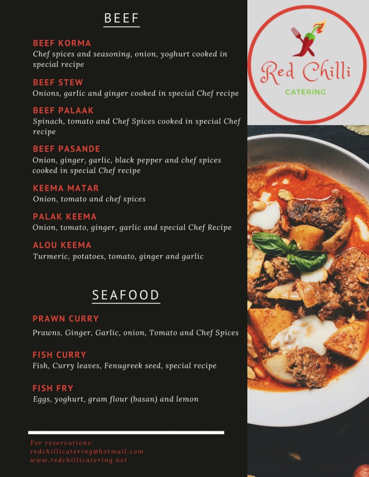Red Chilli Menu with Different Photos 4