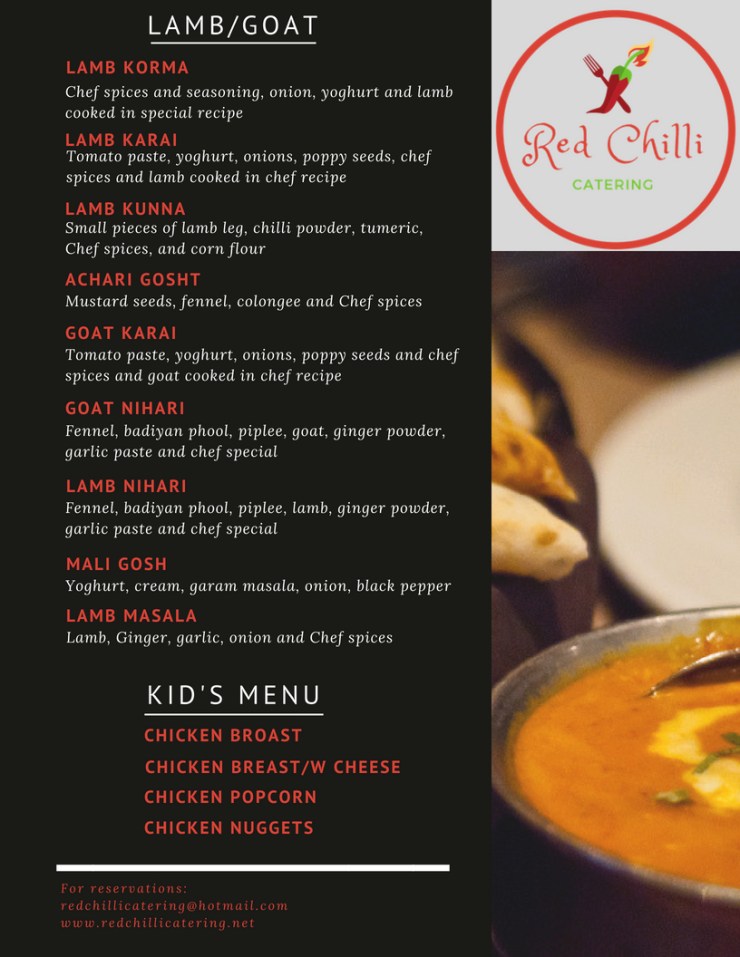 Red Chilli Menu with Different Photos 7