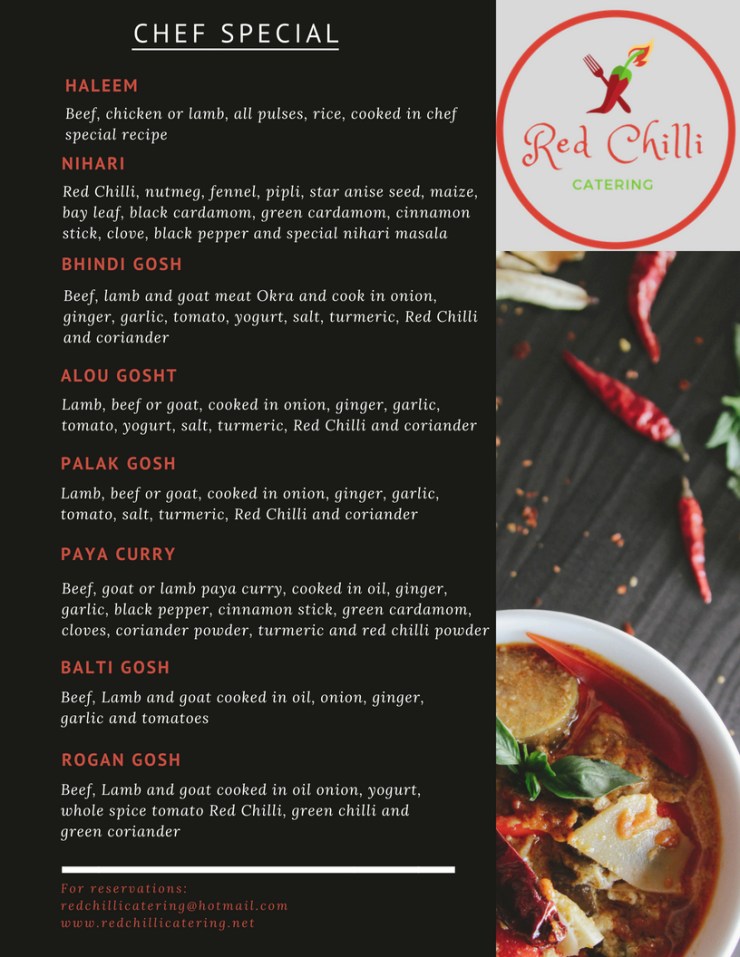 Red Chilli Menu with Different Photos2